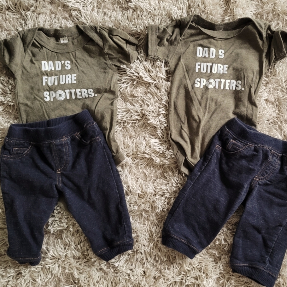matching twin boys outfit